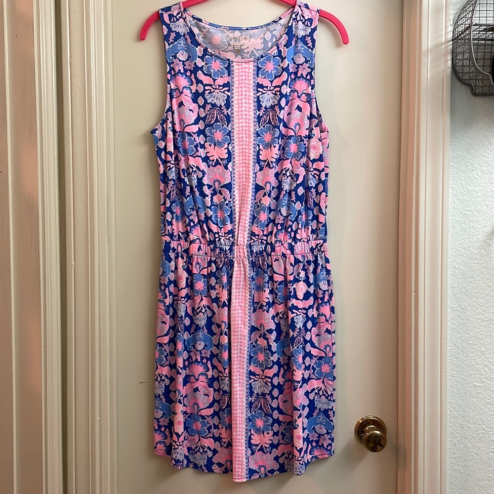 Lilly Pulitzer Sz M cotton elastic waist dress